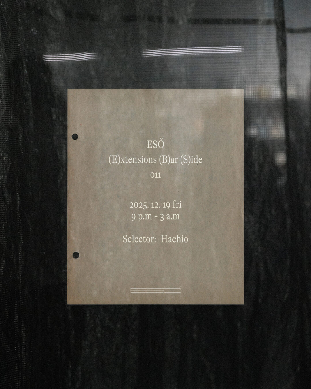 (E)xtensions (B)ar (S)ide 011